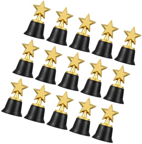 Abaodam Mini Award Trophy Small Star Trophy for Student Medal Plastic Award Cup for Classroom Rewards