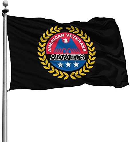 Renforcé Drapeaux De Pirate Décoratifs Bannière Anciens Combattants Américains Amvets Usa 90X150Cm Bruant Pour Restaurant Événements Bar