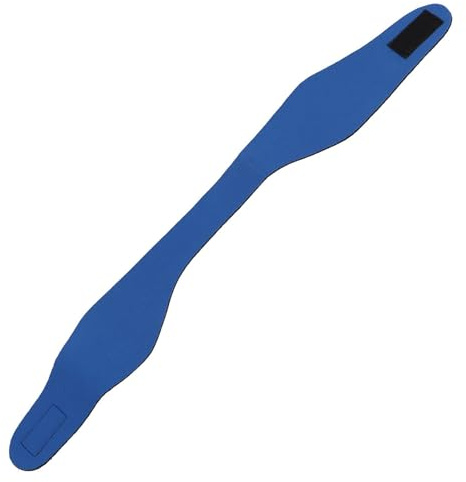 Lot de 2 bandeaux de natation, couvre-oreilles pour la natation, bandeau élastique en néoprène réglable pour adultes et enfants (L)