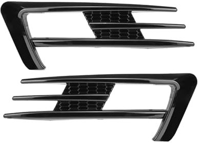 POMPOMPUR Nebelscheinwerfer-Grill Für VW Für Golf 7 MK7 GTI 2014 2015 2016 2017(Glossy Black)