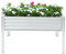 KANBCNG Fioriera da giardino in ferro con gambe, rettangolare, in metallo, capacità di carico 60 – 80 kg, fioriera da giardino, per terrazze, aiuola rialzata, per esterni, 120 x 60 x 80 cm
