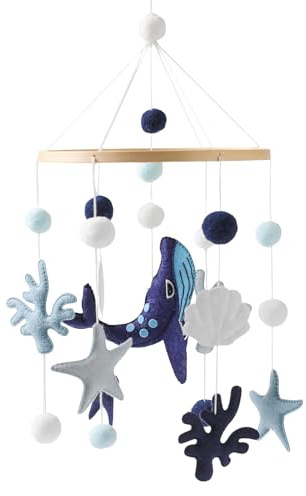Spielzeug Mobile für das Babybett - Meeresthema-Babymobile,Entwicklungsspielzeug Für Kinderkrippe Kinderzimmer Zuhause Vorschule