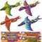 G4GADGET Pack of 12 Dinosaur Flying Glider Planes Kids Gift-Party Loot Bag Stocking Fillers Fun
