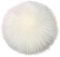 Fulltime®DIY Faux Renard Fourrure Peluche Pompon Ball pour Les Chapeaux à Tricoter (Blanc)
