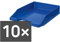 HAN 1027-X Briefablage KLASSIK, DIN A4/C4, stapelbar, stabil, modern (10er Pack | blau)