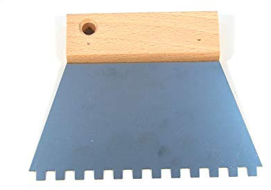 150 mm 6 x 6 toothed spatula adhesive spatula trapezoid surface spatula stainless steel