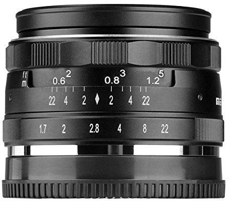 Meike Caméra APS-C à focale Manuelle à Grande Ouverture et Objectif à Monture E MK-35mm F1.7 pour Sony A6500 A6300 A6000