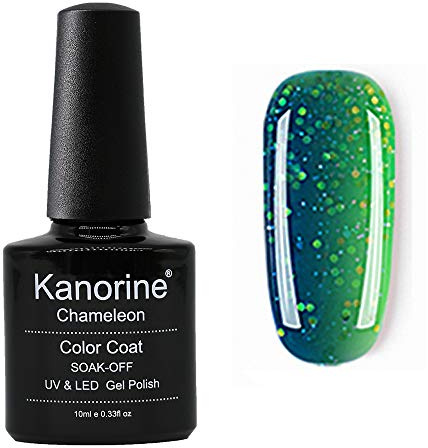 KANORINE Chameleon Semi-Permanent Gel Nail Polish Colour Changing Temperature UV LED Soak Off Manicure Gel Polish 8ml