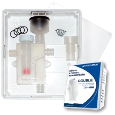 Vecamco 413-KRSZ Kit sifón seco Double para instalaciones de climatización 204 x 239 x 57 mm, Multicolor