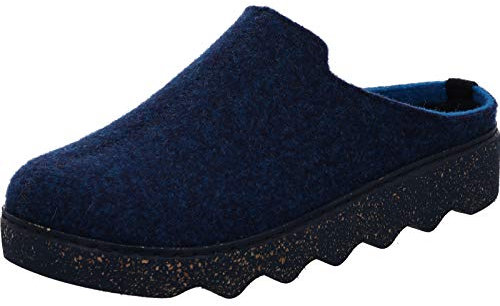 Rohde Damen, Frauen, Hausschuhe,Wechselfußbett,verbandschuhe,therapieschuhe,Klett-Hausschuhe,Kobalt,39 EU / 6 UK