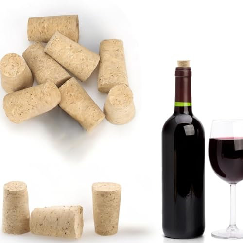 Korken Weinkorken- 10PCS Natural Cork Tapered Corks - 2Typen Holz Wein/Bier Flaschenverschluss(20 15 35)