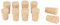 Korken Weinkorken- 10PCS Natural Cork Tapered Corks - 2Typen Holz Wein/Bier Flaschenverschluss(20 15 35)