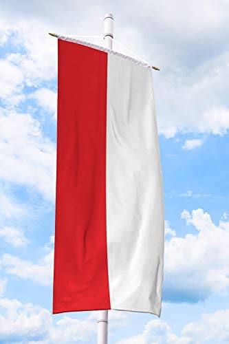 Deitert Bannerfahne 120x300cm rot-weiß