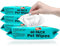 Pet Touch X 60 Pack All Purpose PET WIPES for daily Cleaning of your Dogs and Cats Deodorizing ALCOHOL FREE and WET Moist Dog Paw Cleaner & Dog Ear Cleaner Wipes Pack (240 Wipes)