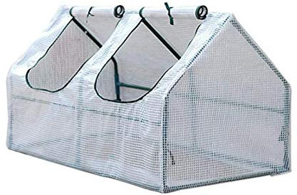 Serre de Jardin, Serres Potager avec bâche en PE Fermeture à glissièr Housse De Serre Imperméable Plantez des Herbes ou des Fleurs,A_120x60x60cm