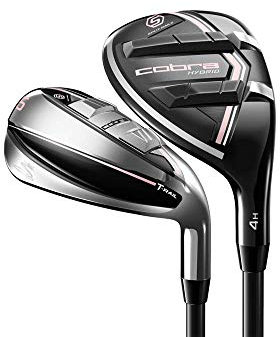 Cobra Golf 2021 T-Rail 2.0 Iron Combo Set (Women's, Right Hand, Graphite, Ladies Flex, 5H, 6-PW,SW), Black-Lilac