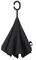 WOWGADGET Paraguas invertido con mango en C - Negro - Sombrilla de doble capa. A prueba de viento - Resistente al viento y a los rayos UV- Protege de la lluvia, la tormenta y el sol.