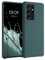 kwmobile Carcasa Compatible con Samsung Galaxy S21 Ultra Funda - Case TPU y Silicona antigolpes - Apto Carga inalámbrica - Azul Verdoso