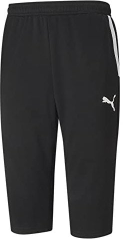 PUMA Herren Teamliga 3/4 Training Pant Hose, Black Weiß, XXL
