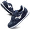 JOMIX Scarpe con Strappo Uomo Comode Ginnastica Tennis Camminata Passeggio Sneakers Senza Lacci SU8138 (Blu Navy Bianco, 44)