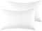 Federe Cuscini Letto Matrimoniale 50 x 80 cm,Coppia Federe in Microfibra Chiusura a Busta - Bianco