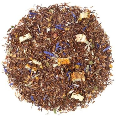 TEA SHOP - Rooibos Paradise 100g - 50 Tazas - Formato a Granel - En Hojas - Infusiones Sin Teína - Con Trozos de Coco y Frambuesa - Isotónico