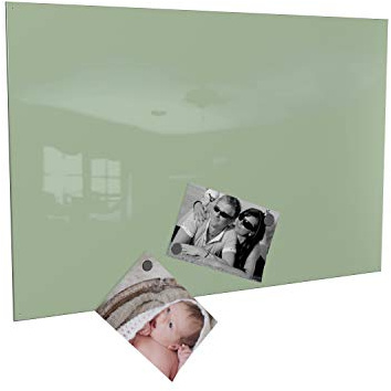 Magnettafel Magnetwand Metall (50 x 80 cm, mint (RAL 6019 Weißgrün)) Inklusive 10 Magnete - Made in Germany