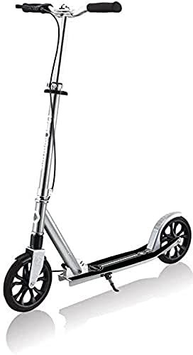 Globber - NL 205 Klappbarer Scooter mit 2 Rädern mit Federung vorne für Kinder ab 8 Jahren, Einheitsgröße, Vintage-Silber, 685-140