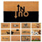 AMARU DOOR MATS Fußmatte Kokosfaser In-Out - 70x40cm - Willkommens Fussmatte mit Antirutsch PVC & Kokos Oberfläche - für Hauseingänge, Flure, Außentüren, Wohnaccessoires - Schlichtes Originaldesign