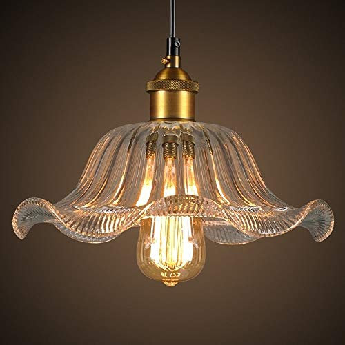 Nordique Industriel Vintage Suspension Abat-Jour En Verre Soufflé À La Main Rustique Chambre Cuisine Île Loft Plafonnier Salon Luminaire Réglable Restaurant Café Bar Petit Appartement Éclairage E27 /