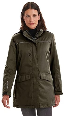 Killtec (KILAH) Damen Funktionsparka mit abzippbarer Kapuze für Hundebesitzer Ostfold WMN PRK B, dunkeloliv, 42, 35614-000