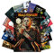 AKBOK Vintage-Horrorfilm-Poster-Set Aufkleber – Klassische gruselige Filmaufkleber Horrorfilm Wandcollage Kit für Zuhause, Bar, Kneipe, Männerhöhle, Jugendliche, Raumdekoration – 15 Stück 19.8x30 cm
