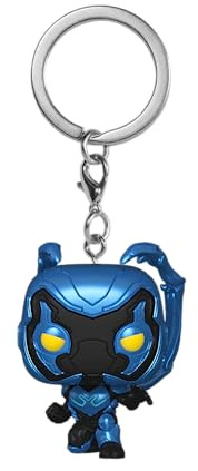 Funko Pop! Keychain: DC - Blue Beetle - Blue Beetle Novelty Keyring - Collectable Mini Figure - Stocking Filler - Gift Idea - Official Merchandise - Movies Fans - Backpack Decor