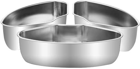 Individual Food Steamer Box Tray Set, 3pack Stainless Steel Mini Steamer Cookers Insert Pot Food Holder for Instant Pot n Air Fryer to Quick Prepare Meal