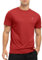 YSENTO Mens Running Sports Gym T-Shirts UV Quick Dry Rash Guards Short Sleeve Training Athletic Swim Tops(Red,3XL)