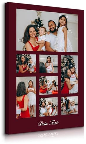 Muralo Personalisierte Leinwand mit eigenem Bild, Wandbild - 100x70 cm | Foto-Leinwandbild, hochauflösender Druck, lebendige Farben - ideal für Wohnzimmer und Schlafzimmer, Ein Geschenk fürs Leben