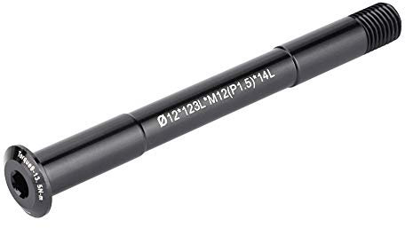 Bici da Strada Perno Passante 12mm Forcella Albero Anteriore Lega di Alluminio Nero Bikeycle Mozzi Anteriori Tubo Albero Forcella Perno Passante Leva Accessorio