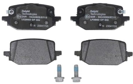 DELPHI LP3863 Bremsbelagsatz Bremsbeläge Hinten ohne Zubehör Kompatibel mit NISSAN Qashqai III J12