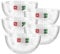 HOMESHOPA Serving Bowls, 5 Pack 140 oz Clear Plastic Mixing Bowls, Reusable Lightweight Durable Popcorn Salad Bowls, Round Multi-Use Kitchen Cooking Bowl Set for Party, Picnic, Outdoor Dining
