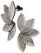 Große Boho Blatt Ohrstecker Ohrringe aus 925 Sterlingsilber - Oxidiert Statement - Nickelfrei & Hypoallergen - Handmade by Emmanuela