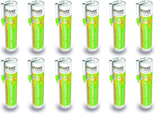 RBS24 Sparpaket Isover Vario DoubleFit + pastöse Klebe-Dichtmasse für innen und außen in der Kartusche 12 x 310ml