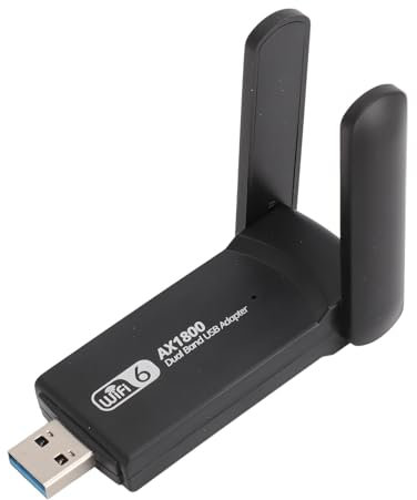 Adaptador USB WiFi 6 de Doble Banda, WiFi 6, 802.11 AX, Adaptador USB WiFi 6 para PC de Escritorio, Adaptador de Red WiFi para PC 800Mbps 2.4G 5G para Windows 10 11