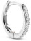 Damen-Creolen, Motiv: TI SENTO MILANO aus 925er Silber – Zirkonia, Sterling Silber Zirkon