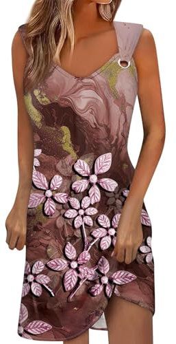 RMBLYfeiye Temu Shop Kleidung Damen Kleider Festlich Elegant Neckholder Kleid Afrikanische Beach Dress Kurz Desigual Sportliche Hippie