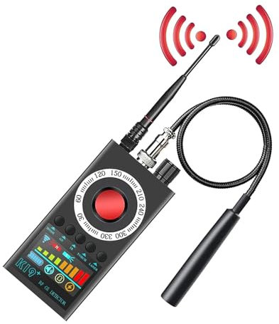 Boyuan Detector De Camaras Microfonos Ocultos, Detector De Cámara Espía Portátil Detector Antiespía GPS GMS Spy Finder Detector De Señal RF Inalámbrico Detector Para Oficina, Coche, Hotel, Viajes