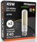 Lampada LED E40 49W Tubolare 10000 lumen Filamento Bianco Caldo 4000K - Sostituzione Alogenuri Metallici - Alta Efficienza 204 lm/W - Impermeabile IP65 - diffusore in vetro trasparente - Pacco da 2
