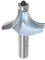 QUARKZMAN Fraise à Arrondir 1/2 Pouce de Diamètre de Tige 3/4 de Rayon en Acier Tungstène avec Guide de Roulement, Outil de Fraisage pour le Travail du Bois, Bleu Clair