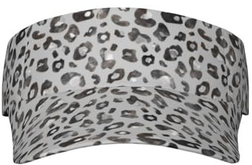 Cappelli con Stampa Leopardata di Animali Selvatici Visiera Parasole Cappello con Visiera Regolabile per Sport solari per Uomo Donna