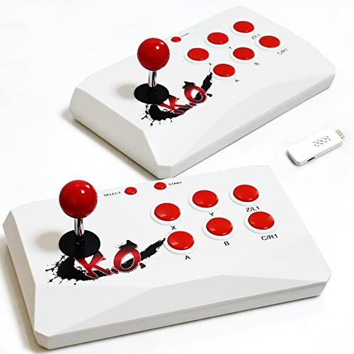 GTHLKU A11 Arcade Joystick Duplica La Batalla Inalámbrica Retro Arcade Incorporado 2000 Juegos Clásicos Compatible con 5 Simuladores