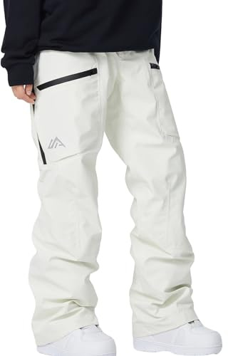 HOTIAN Damen Skihose Schneehose Wasserdicht Winddicht Hosenträgerhose Atmungsaktive Outdoorhose Winter Warme Snowboardhose Skilanglaufhos